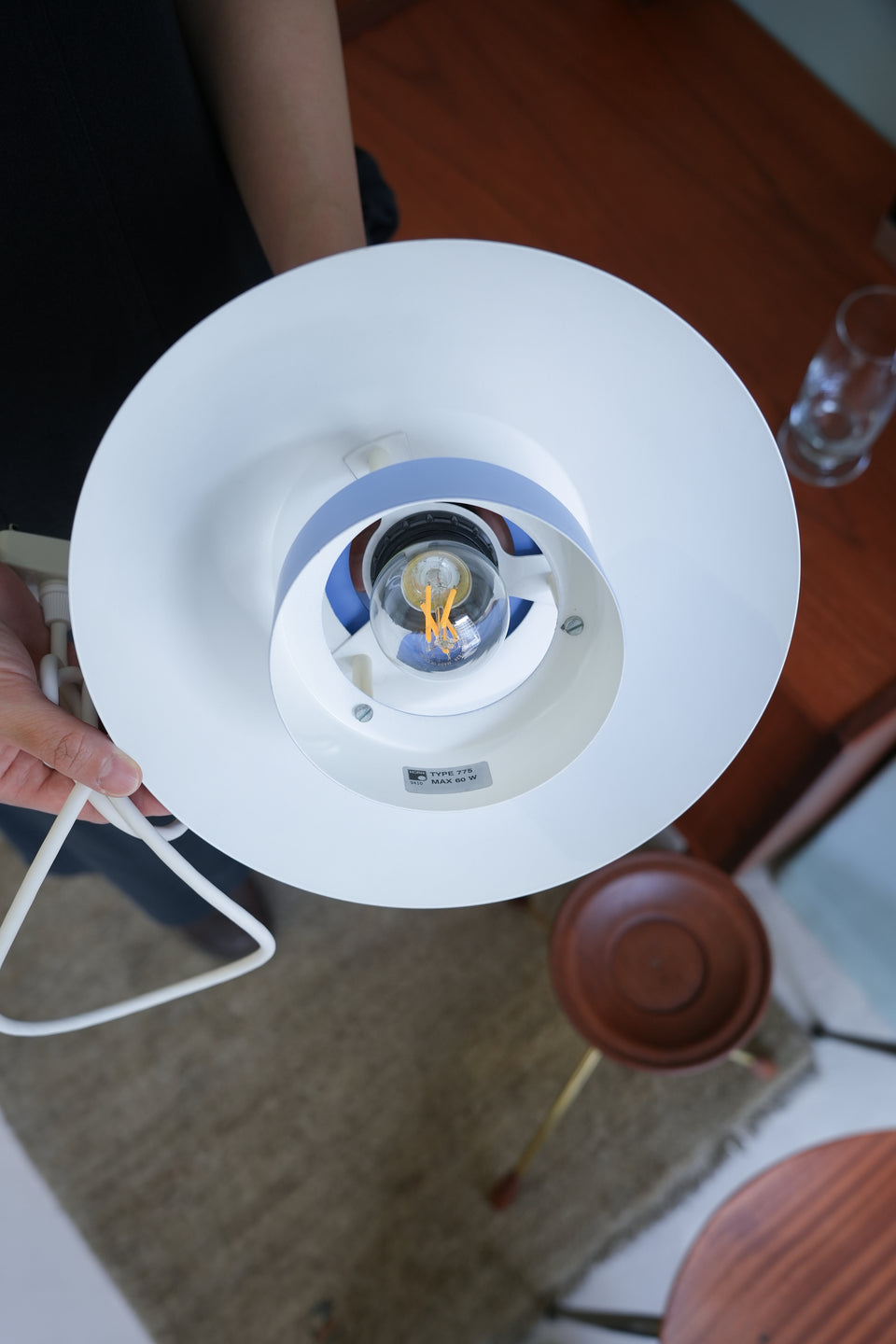Horn Pendant Light Type775 Blue Danish Vintage/ホーン ペンダントライト ブルー デンマークヴィンテージ 照明 北欧インテリア