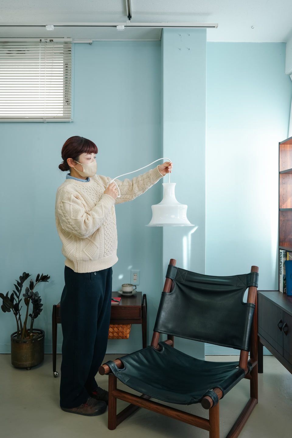 Holmegaard Pendant Light Sonate White/ホルムガード ペンダントライト ソナタ 照明 デンマークヴィンテージ