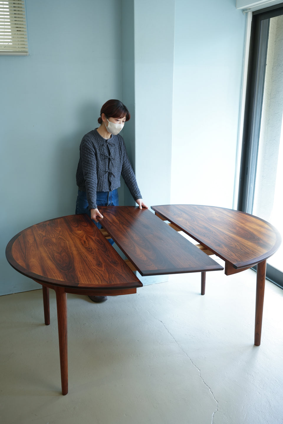 Norway Vintage Bruksbo Darby Extension Dining Table Torbjørn Afdal/ノルウェーヴィンテージ ブルクスボ エクステンションダイニングテーブル トールビョルン・アフダル ローズウッド材