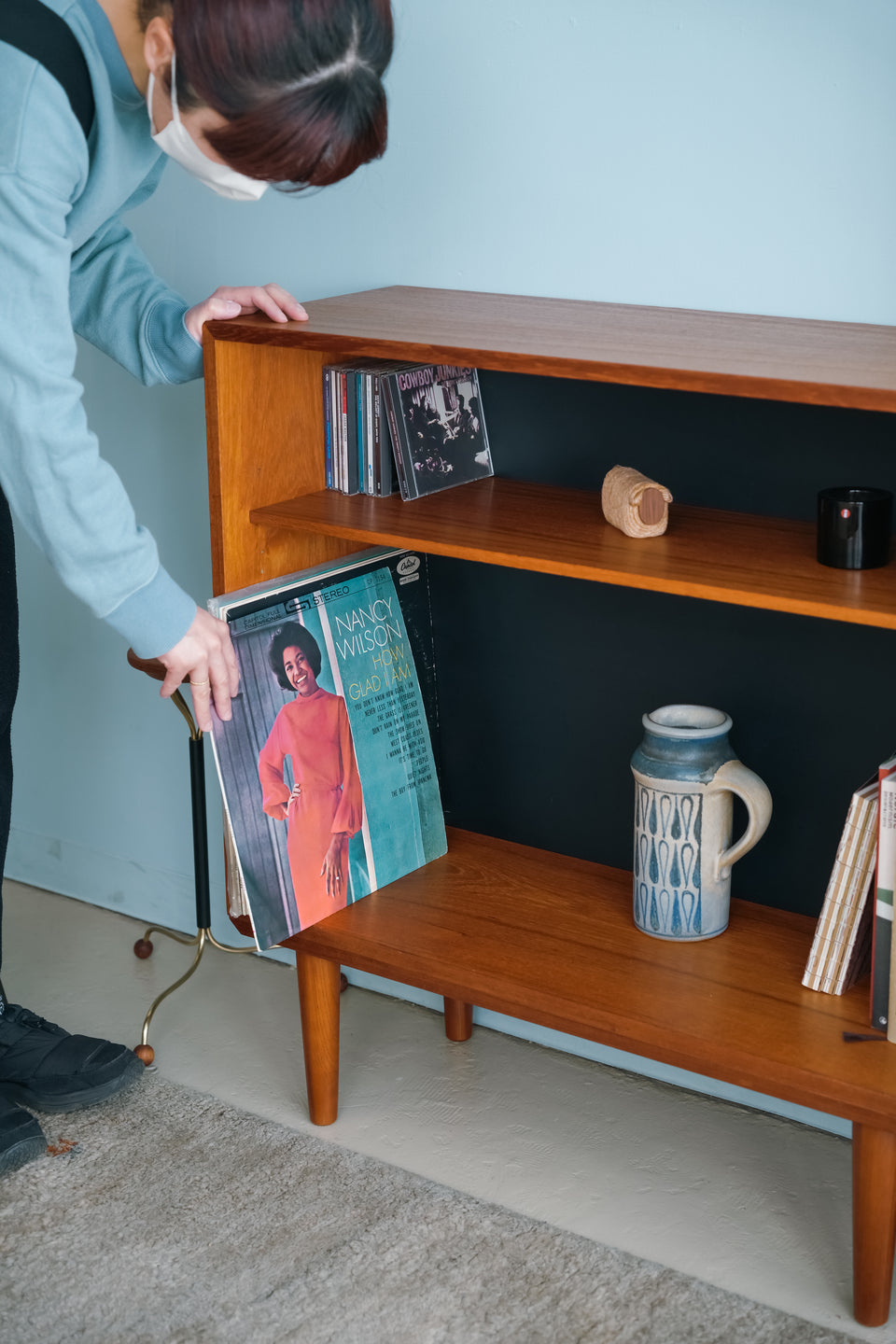 Small Bookcase Teak Danish Vintage/デンマークヴィンテージ スモールブックケース チーク材
