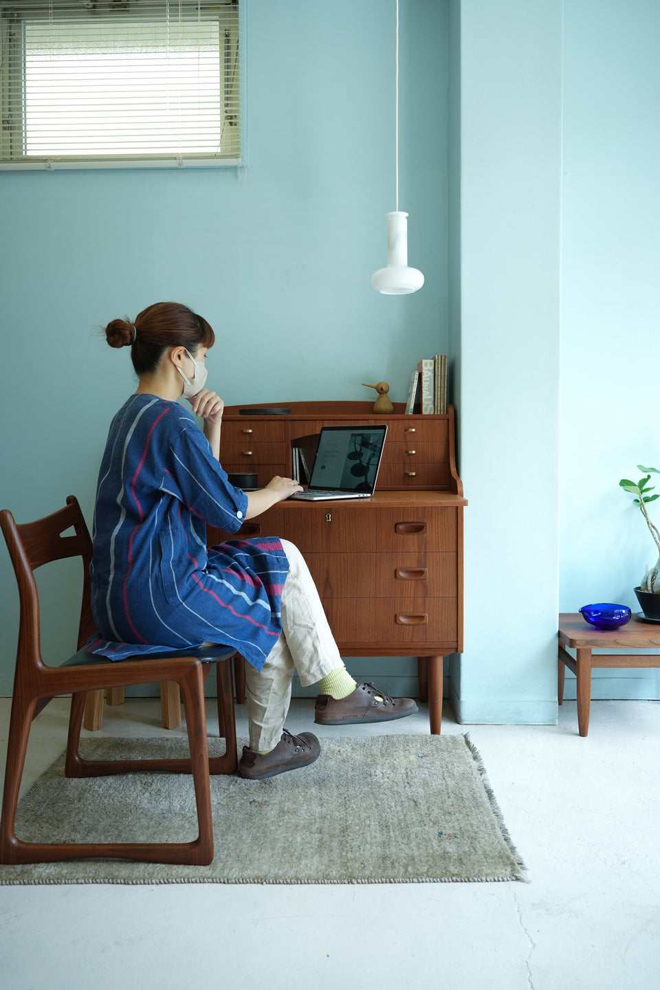 Writing Bureau Dresser Danish Vintage/デンマークヴィンテージ ライティングビューロー ドレッサー ミラー付 北欧家具
