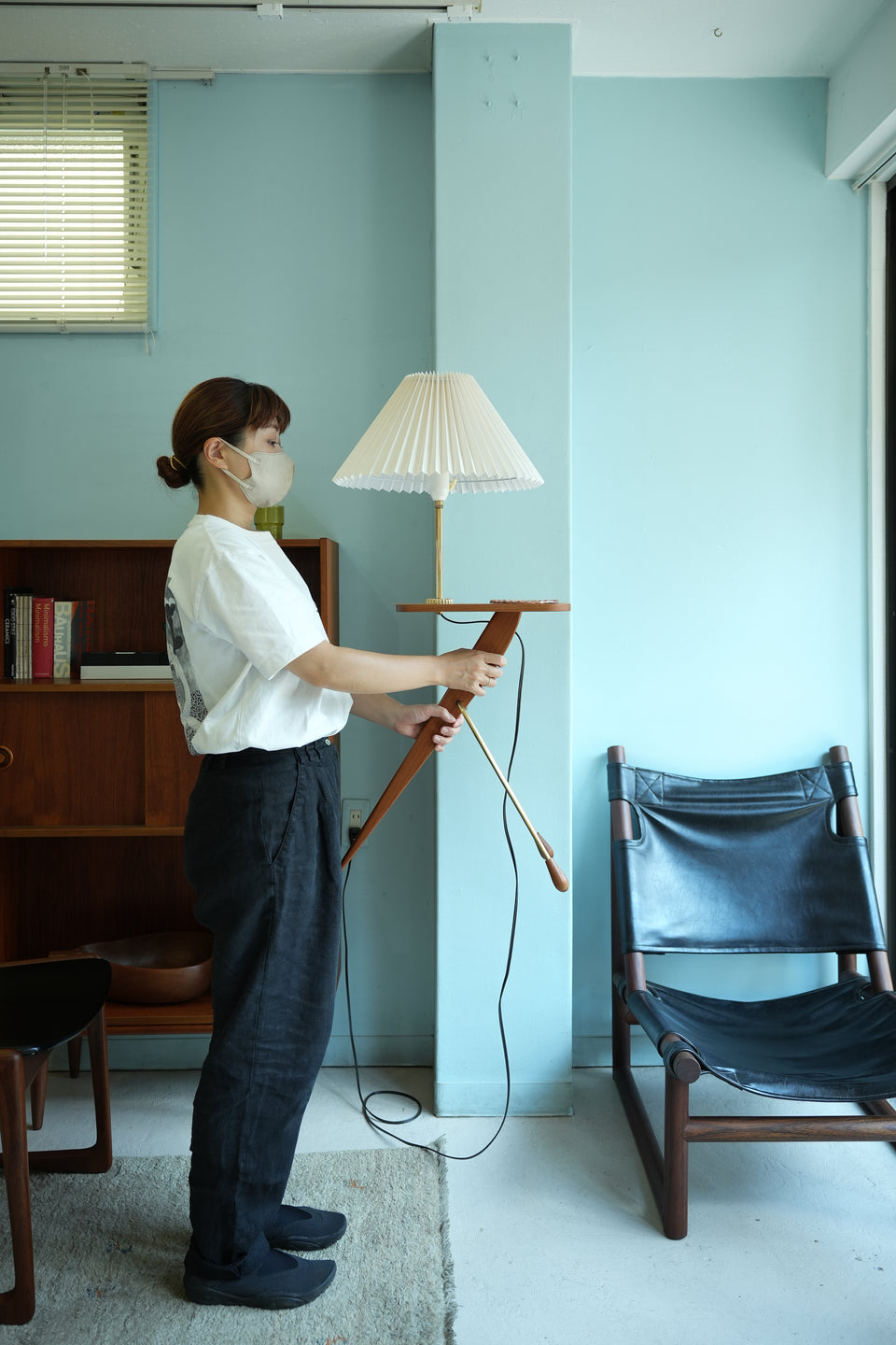 Danish Vintage Tripod Side Table Lamp/デンマークヴィンテージ サイドテーブルランプ 照明 北欧インテリア
