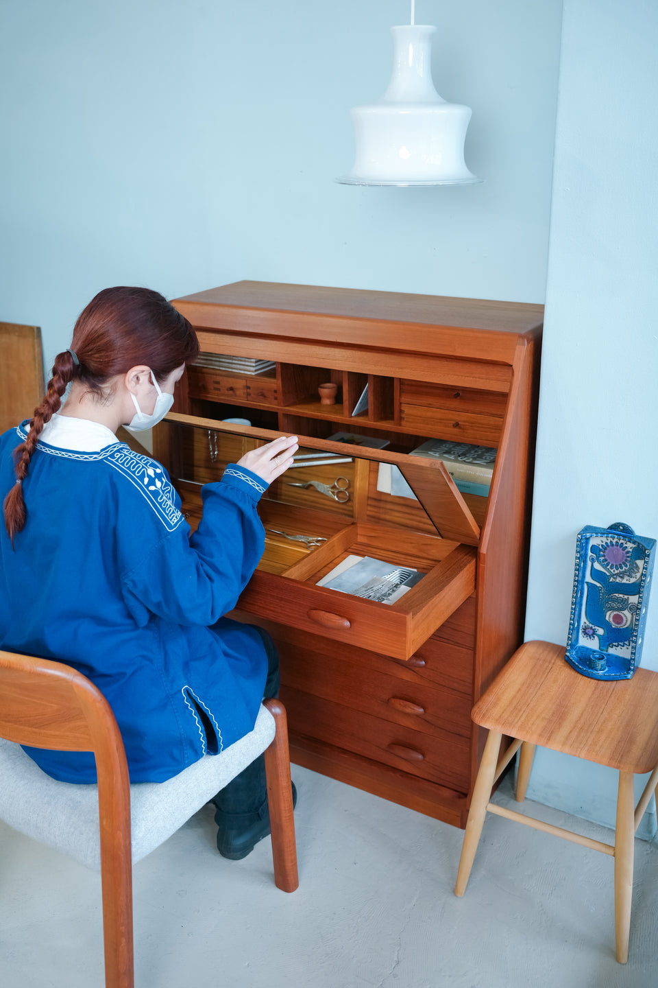 Danish Vintage Dyrlund Writing Bureau/デンマークヴィンテージ デューロン ライティングビューロー