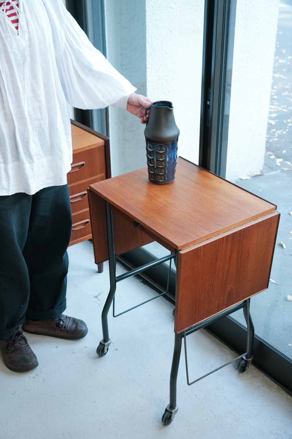 デンマークヴィンテージ タイプライターテーブル デスク 北欧家具