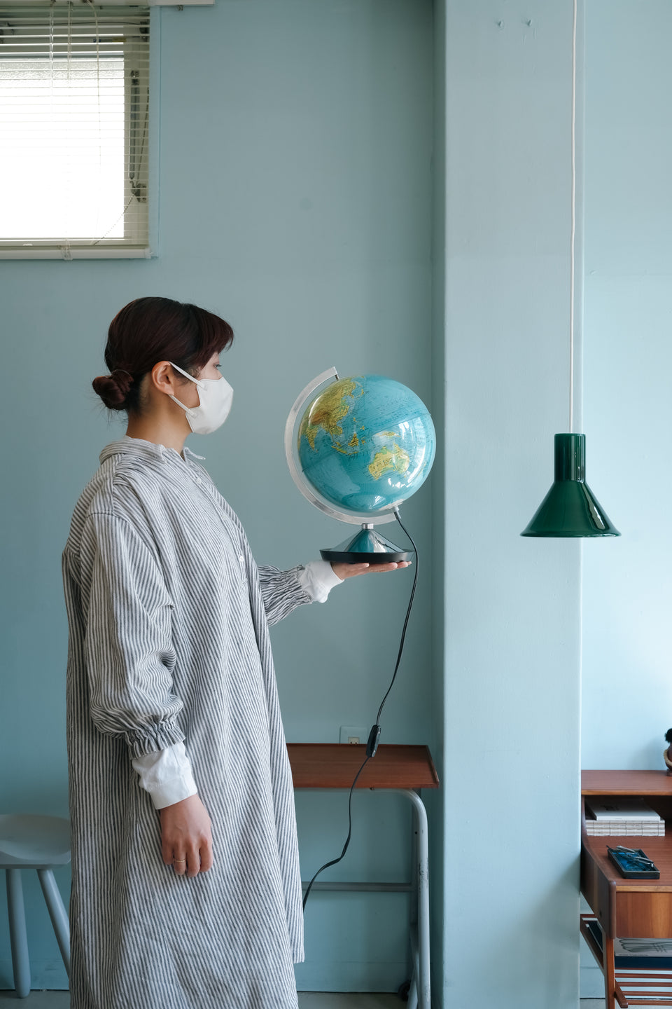 Esselte Combi Globen Globe Lamp/ヴィンテージ 地球儀ランプ デンマーク語