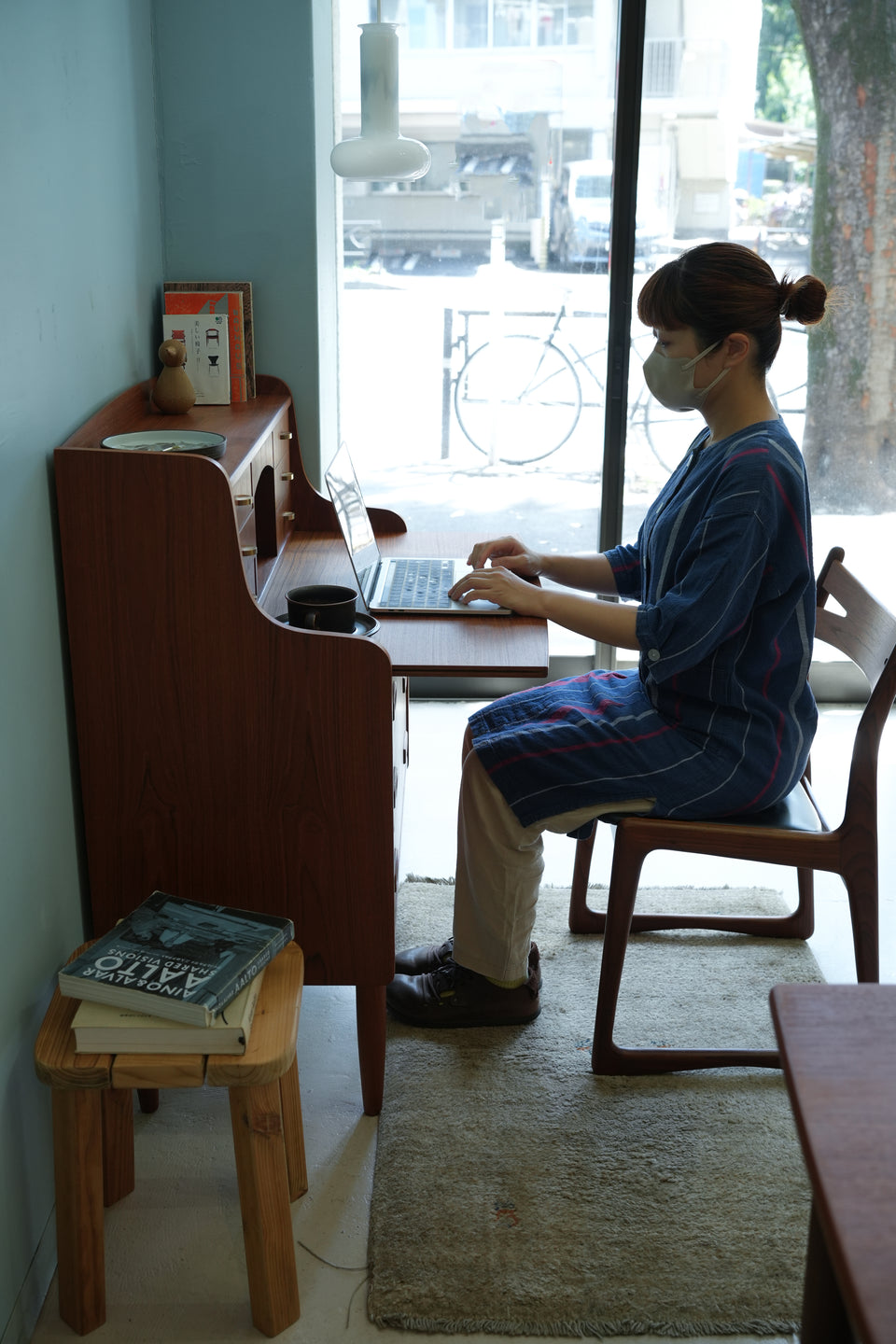 Writing Bureau Dresser Danish Vintage/デンマークヴィンテージ ライティングビューロー ドレッサー ミラー付 北欧家具