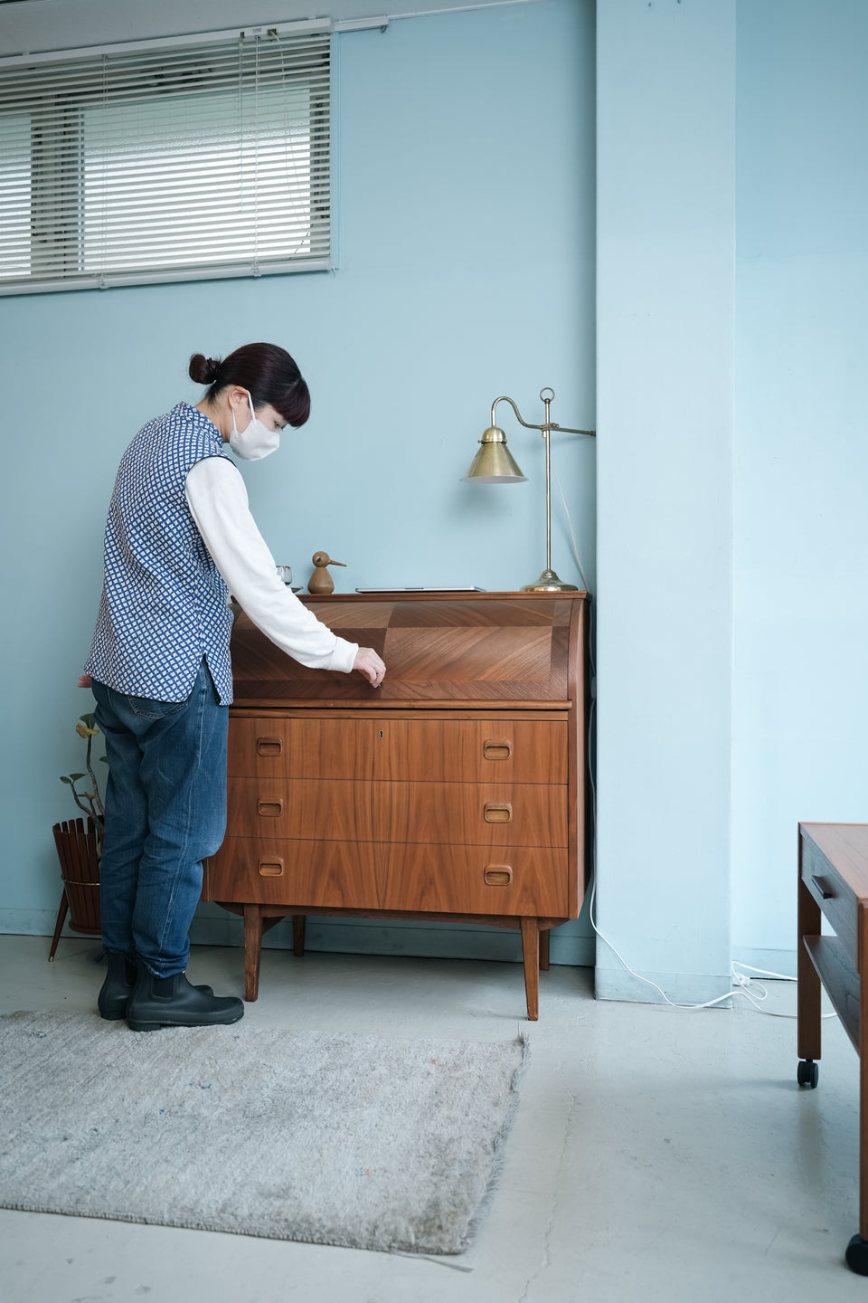 Roll Top Writing Bureau Swedish Vintage/スウェーデンヴィンテージ ロールトップ ライティングビューロー
