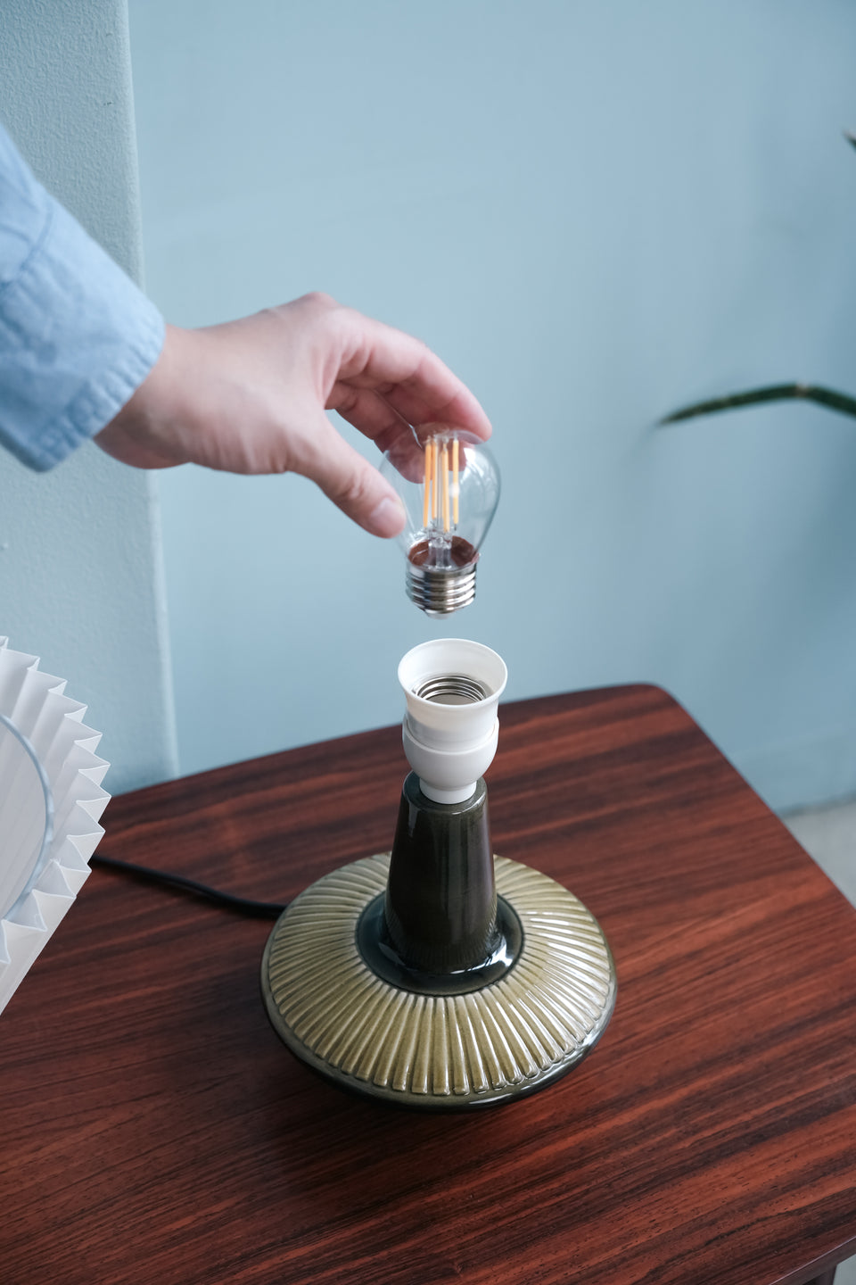 Soholm Table Lamp Olive Green/スーホルム テーブルランプ 照明 デンマークヴィンテージ