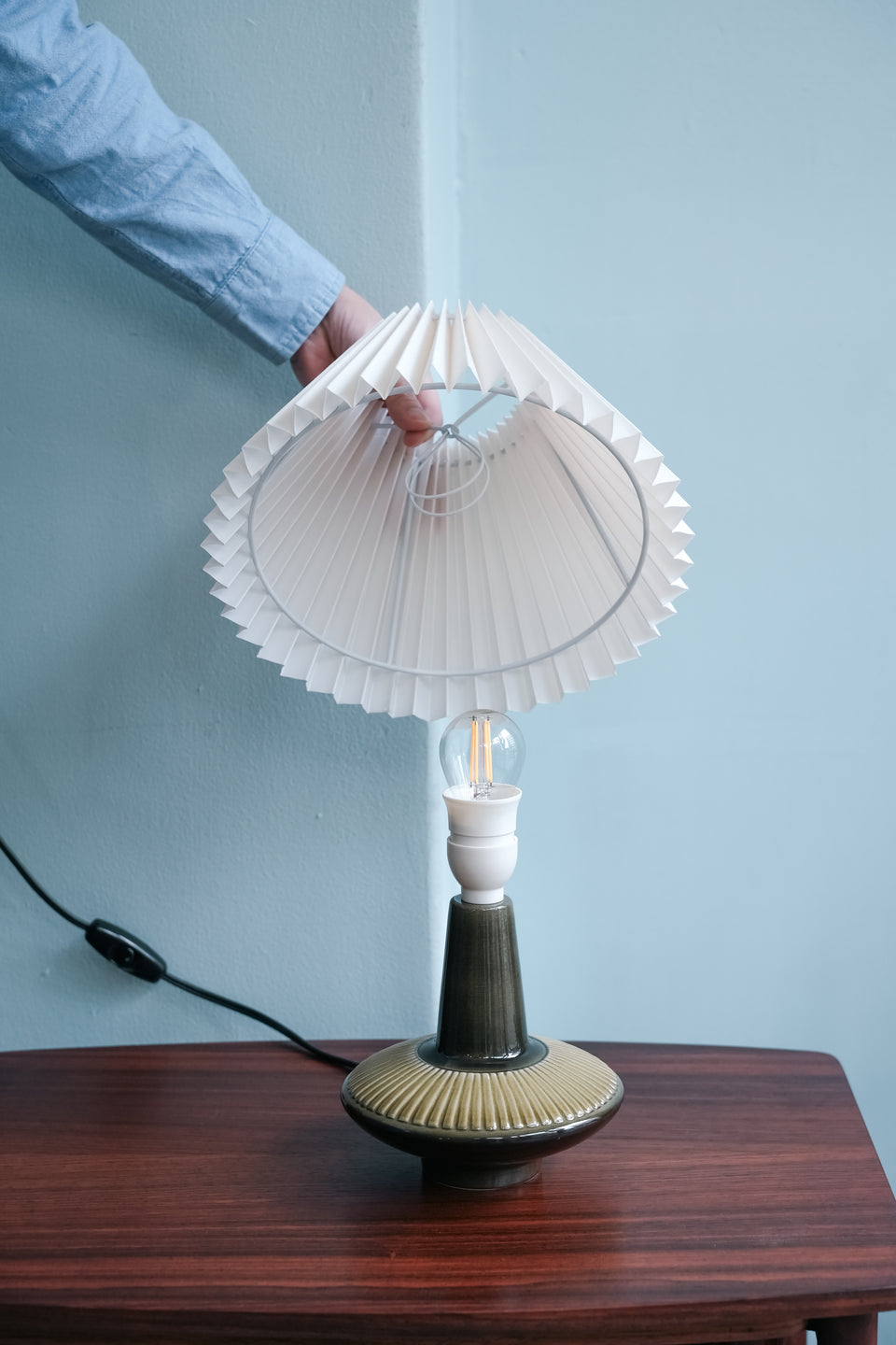 Soholm Table Lamp Olive Green/スーホルム テーブルランプ 照明 デンマークヴィンテージ