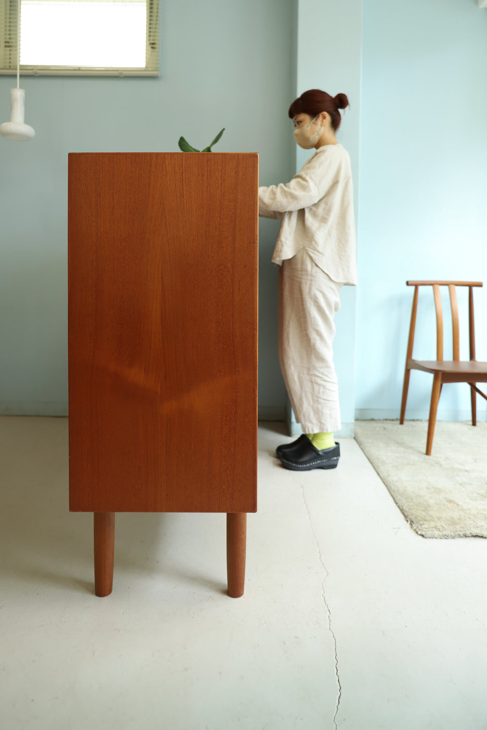 Danish Vintage High Sideboard Teakwood/デンマークヴィンテージ ハイサイドボード 北欧家具