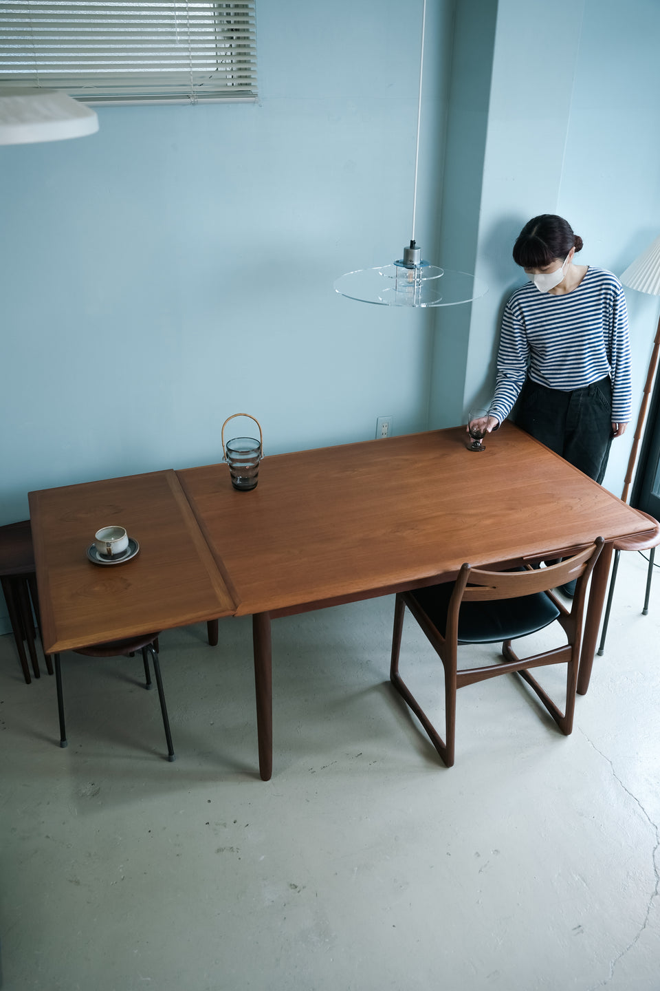 Draw Leaf Extension Dining Table Danish Vintage/デンマークヴィンテージ エクステンションダイニングテーブル チーク材
