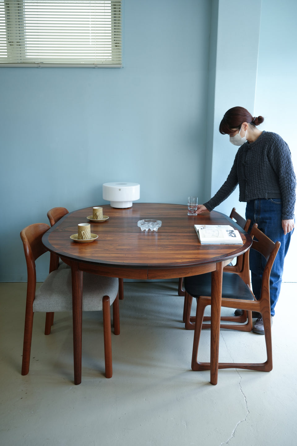 Norway Vintage Bruksbo Darby Extension Dining Table Torbjørn Afdal/ノルウェーヴィンテージ ブルクスボ エクステンションダイニングテーブル トールビョルン・アフダル ローズウッド材