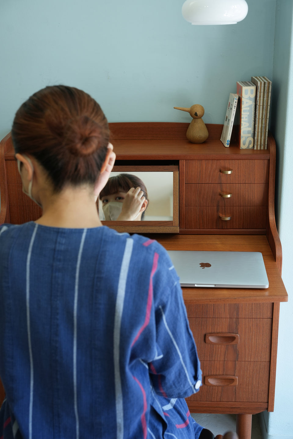Writing Bureau Dresser Danish Vintage/デンマークヴィンテージ ライティングビューロー ドレッサー ミラー付 北欧家具
