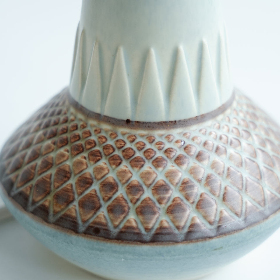 Soholm Table Lamp Model 926 Light Blue and Brown/テーブルランプ エイナー・ヨハンセン スーホルム デンマークヴィンテージ