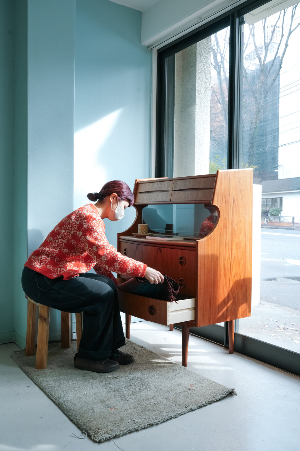 Gunnar Falsig Mobelfabrik Writing Bureau Danish Vintage/デンマークヴィンテージ ライティングビューロー 北欧家具