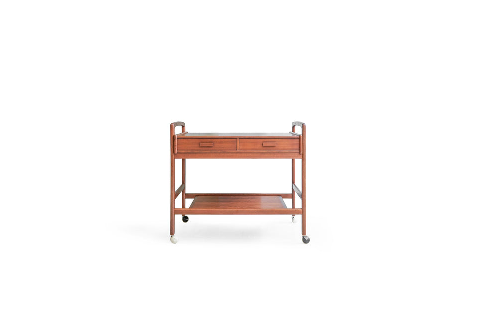 Danish Vintage Serving Trolley Wagon/デンマークヴィンテージ サービングトロリー ワゴン チーク材 北欧家具