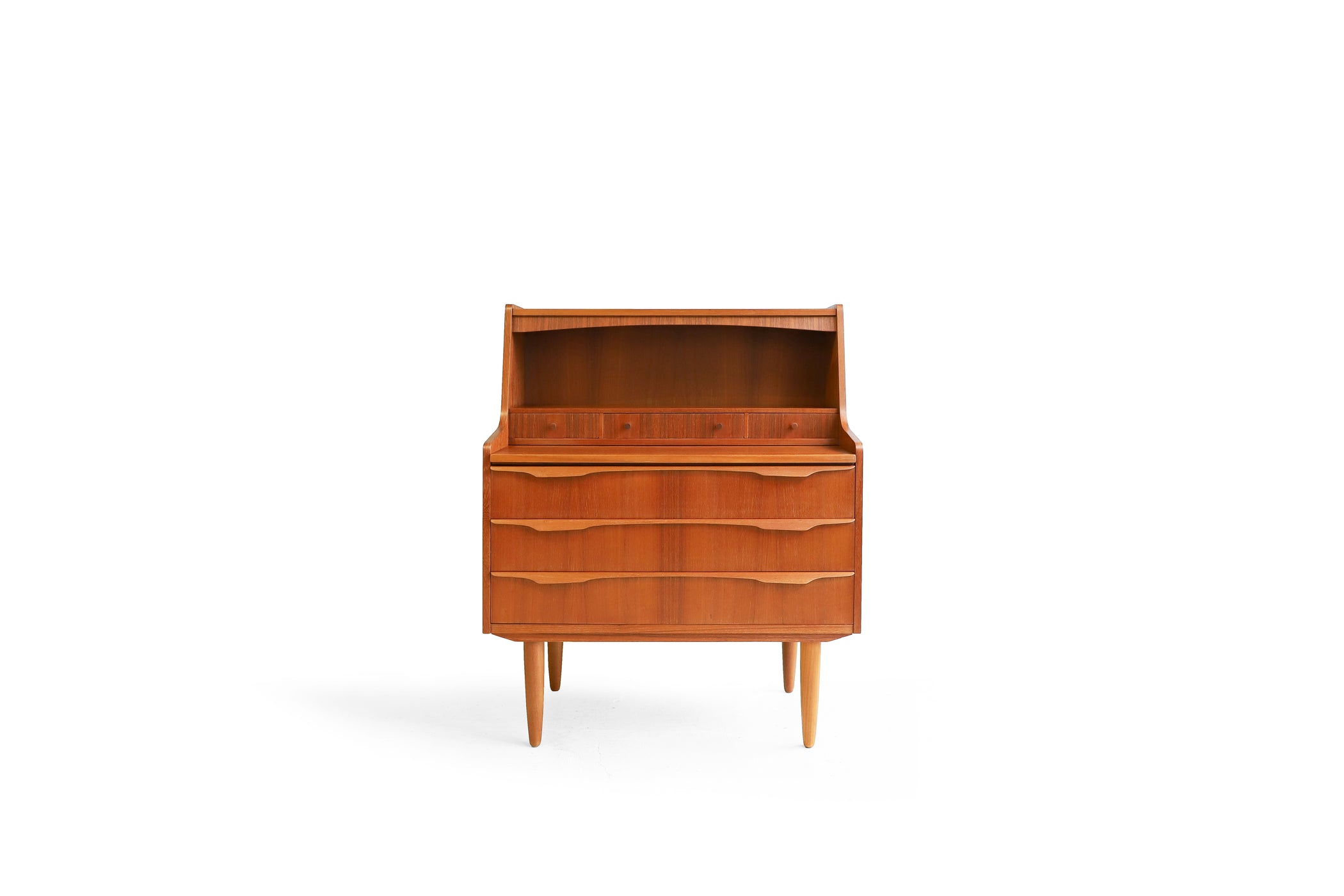 デンマークヴィンテージ ライティングビューロー ミラー付き ドレッサー 北欧家具/Danish Vintage Writing Bureau