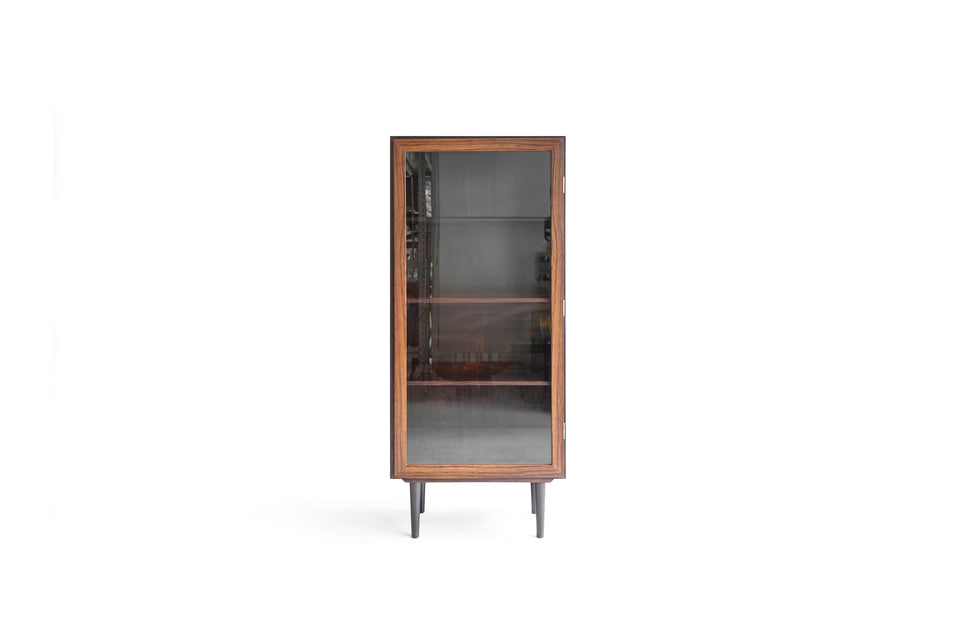 Danish Vintage Omann Jun Møbelfabrik Rosewood Glass Cabinet/デンマークヴィンテージ オマーン・ユン ガラスキャビネット ローズウッド材 北欧家具