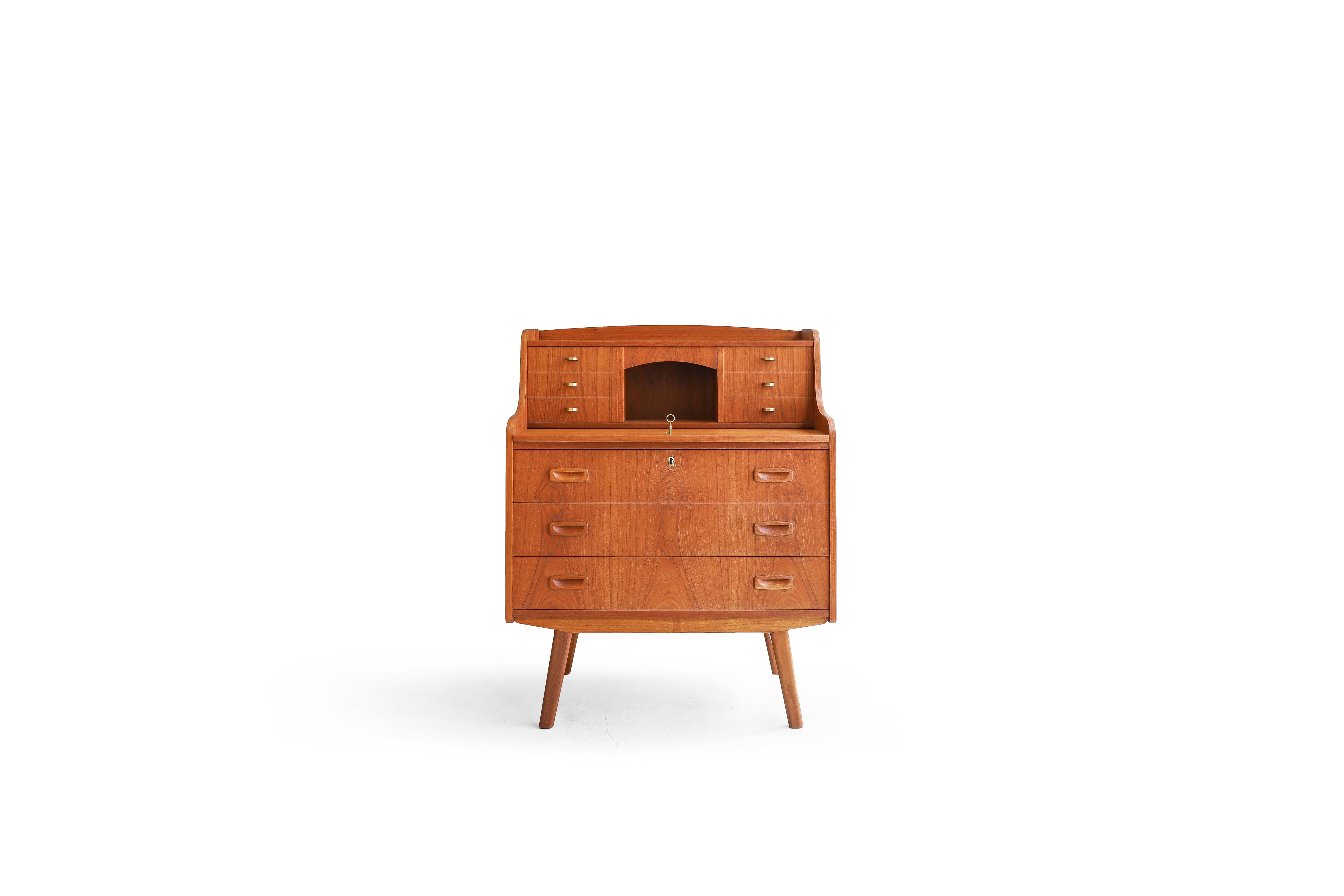 Danish Vintage Writing Bureau with Mirror/デンマーク