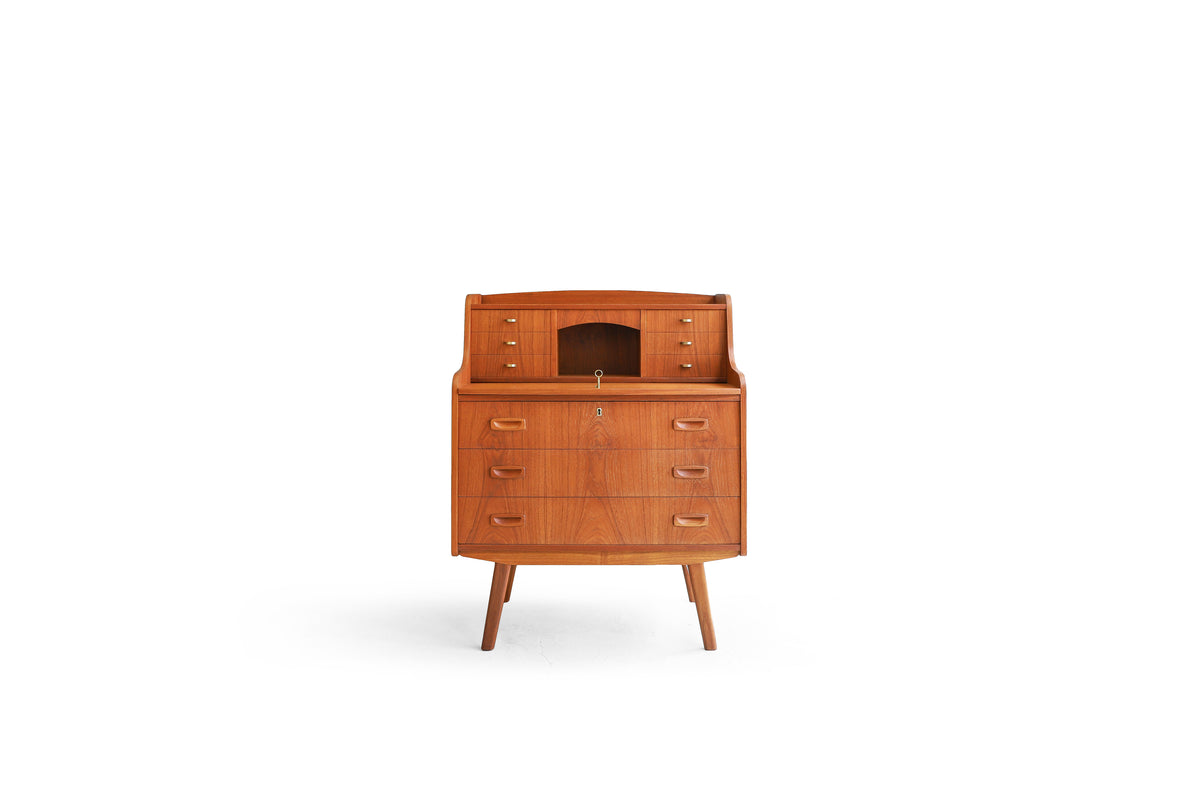 【らららさん専用】ビンテージ　スペイン家具 Danish Vintage Writing Bureau with Mirror/デンマークヴィンテージ
