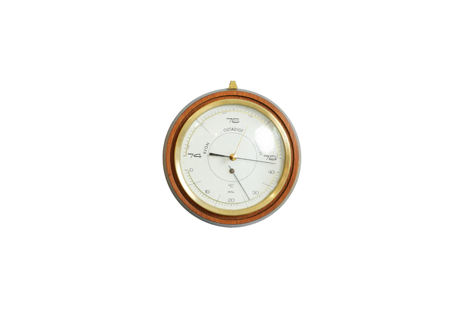 Germany Vintage Fischer Wall Barometer/ドイツヴィンテージ フィッシャー 壁掛け 気圧計 温度計