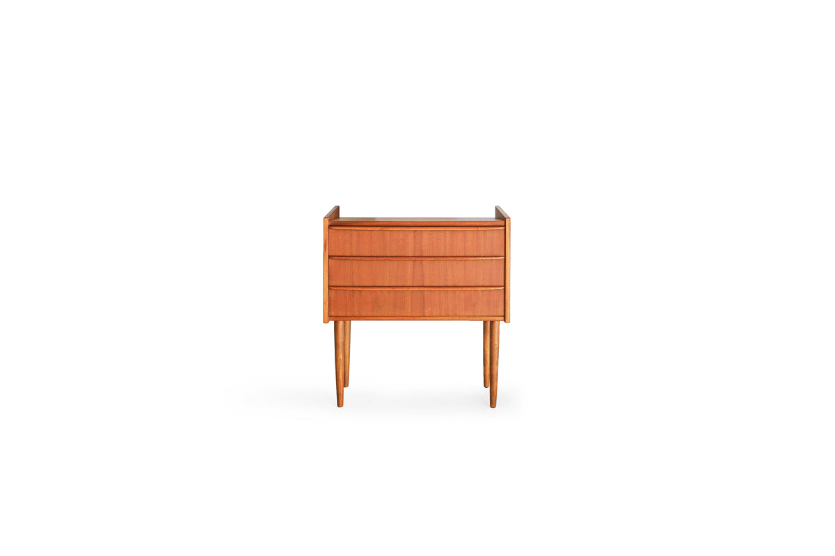デンマークヴィンテージ サイドチェスト 3段 収納 北欧家具/3drawers