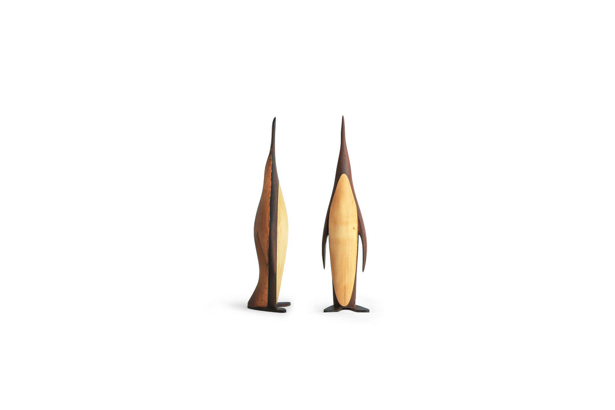 デンマークヴィンテージ ペンギン 木製オブジェ 置物 北欧雑貨/Wooden