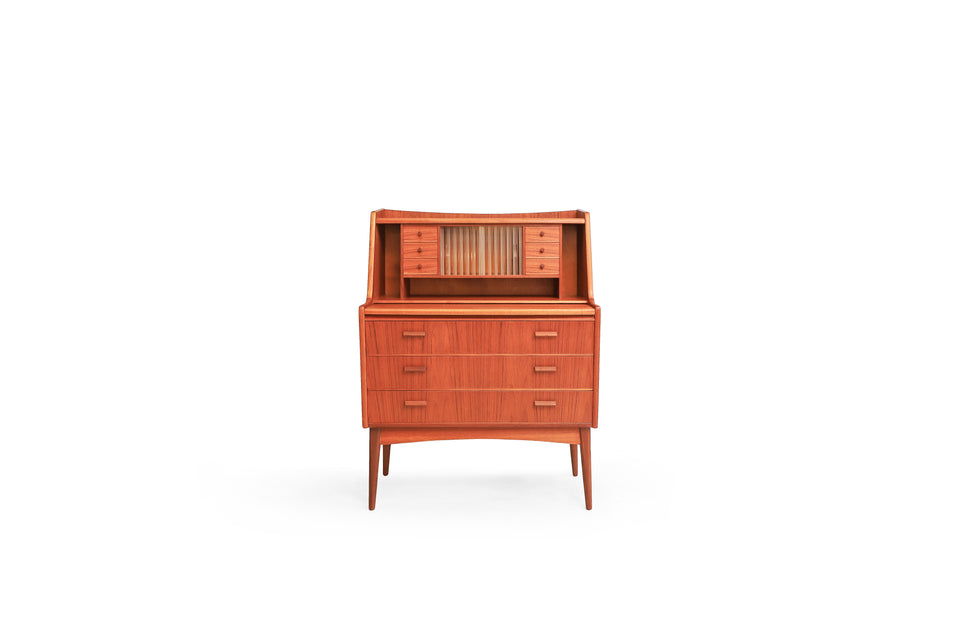 Danish Vintage Secretary Desk Writing Bureau/デンマークヴィンテージ ライティングビューロー デスク チェスト 北欧家具