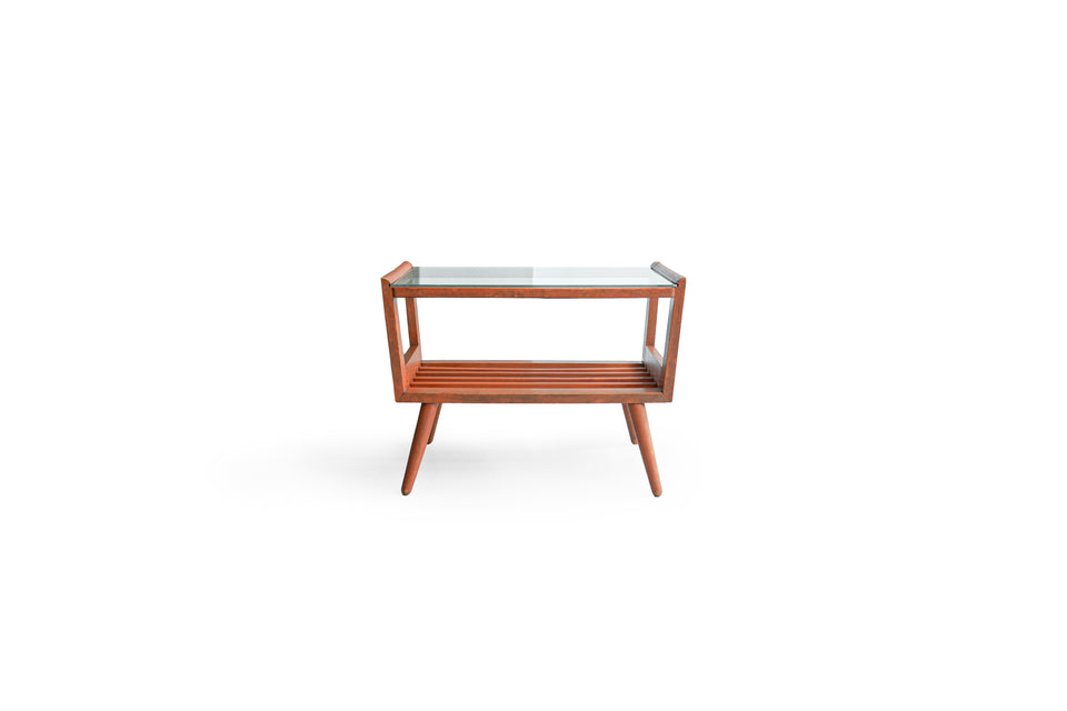 Japanese Vintage Glass Top Coffee Table/ジャパンヴィンテージ ガラストップ コーヒーテーブル レトロモダン
