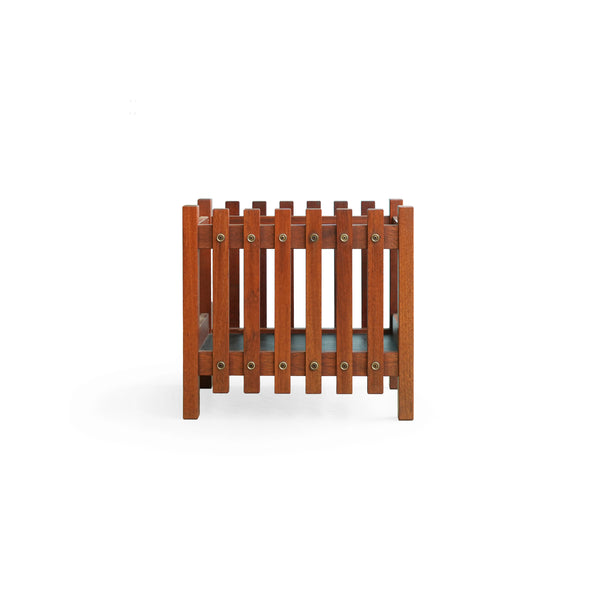 vintage ヴィンテージ マガジンラック　かご ジャパンヴィンテージ マガジンラック チーク材/Japanese Vintage Teak