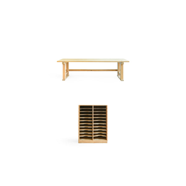 当時物ミッドセンチュリー◾️木製フレーム×白メラミントップ 長机 センターテーブル 当時物ミッドセンチュリー◾️木製フレーム×白メラミントップ 長