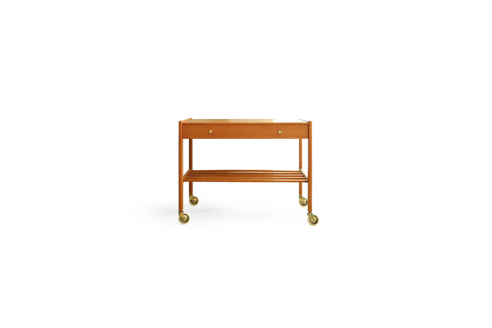 Swedish Vintage Caster Side Table/スウェーデンヴィンテージ サイドテーブル キャスター付き 北欧家具