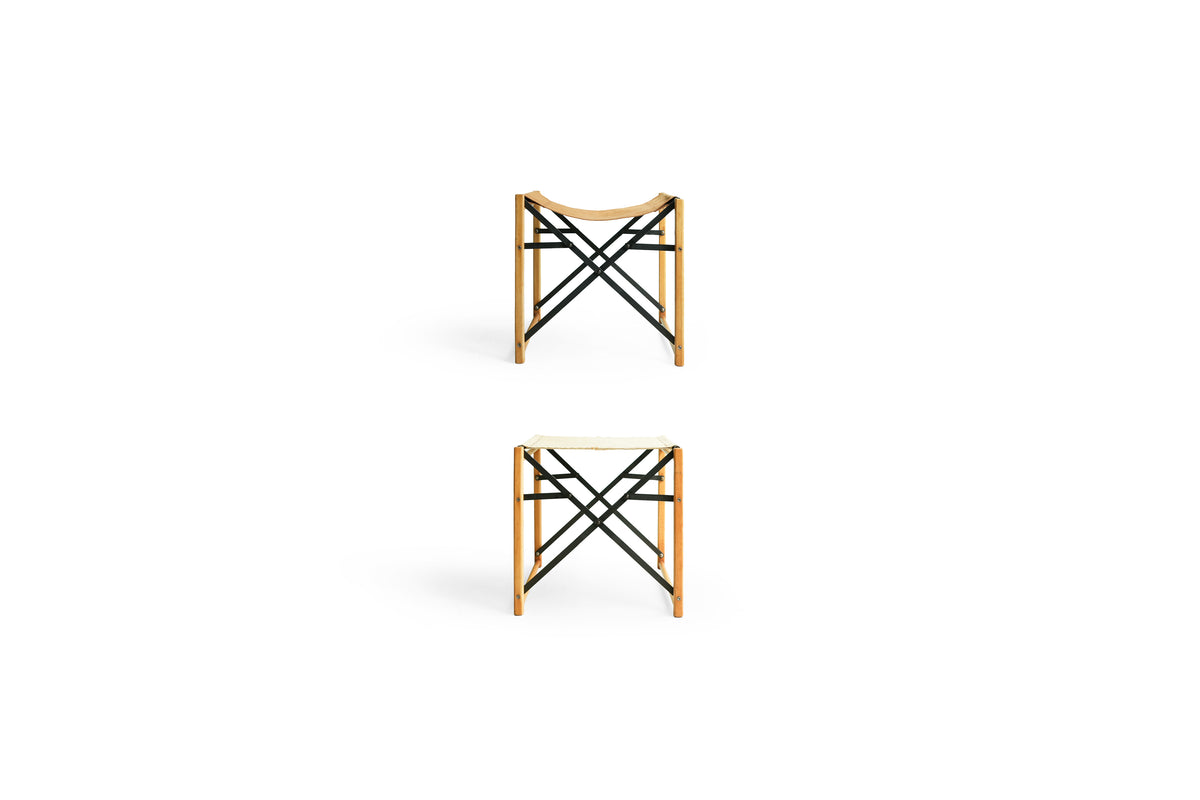 ヴィンテージ 折りたたみスツール キャンバス地/Vintage Folding Stool