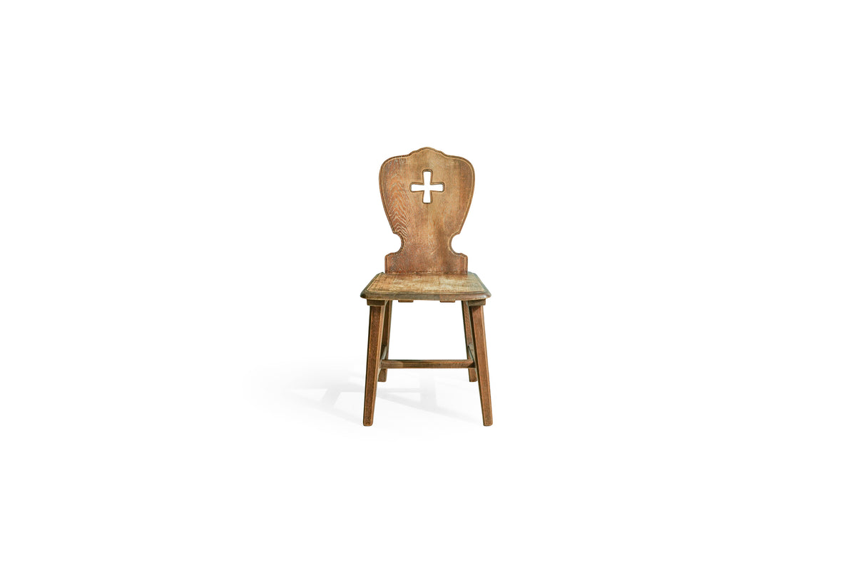 ヴィンテージ ホールチェア オーク材 椅子/Vintage Wooden Hole Chair