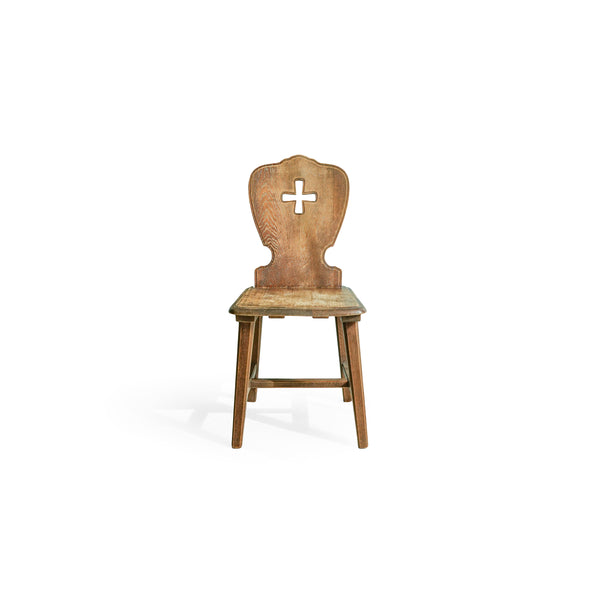 ヴィンテージ ホールチェア オーク材 椅子/Vintage Wooden Hole Chair