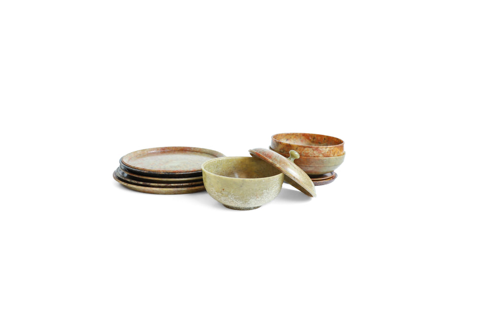 Vintage Marble Stone Plate Bowl/ヴィンテージ 石の器 プレート 大理石 レトロ