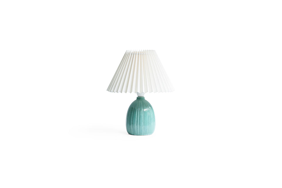 Danish Vintage Green Ceramic Table Lamp/デンマークヴィンテージ テーブルランプ 照明