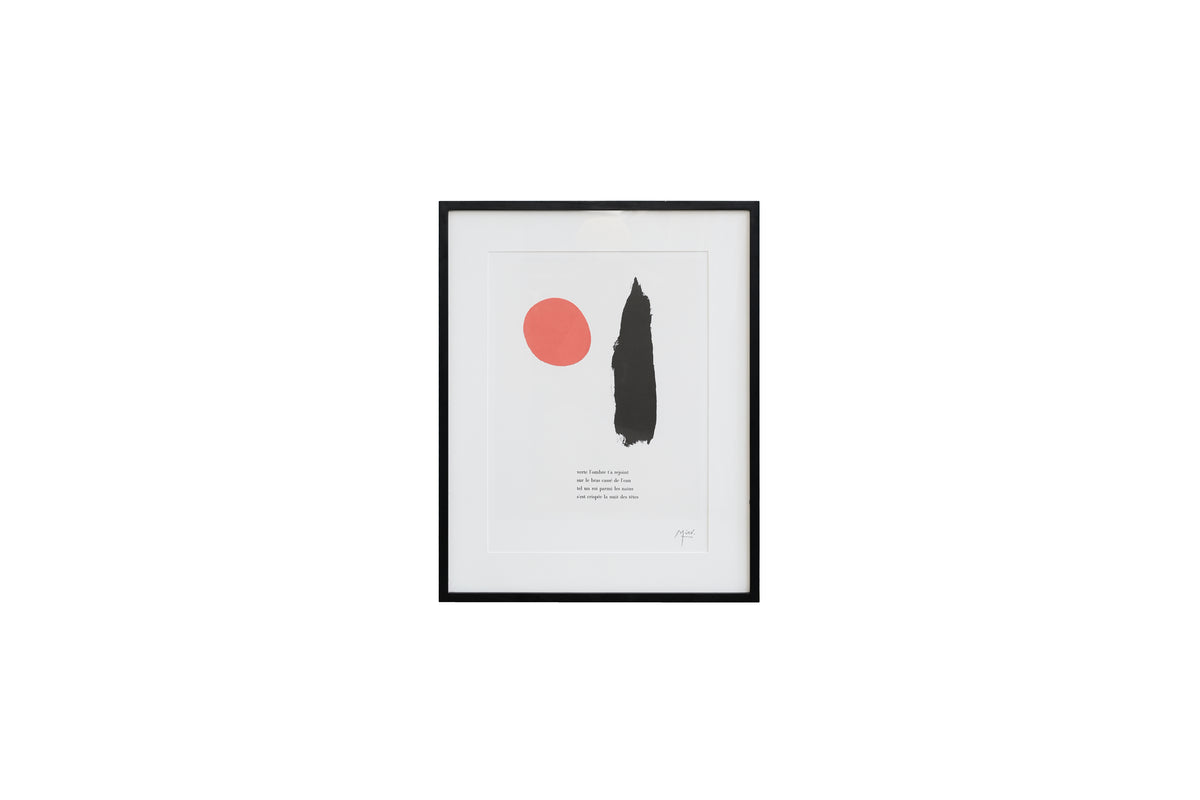 ジョアン・ミロ 「独り語る」 額装アートポスター/Joan Miró “Parler