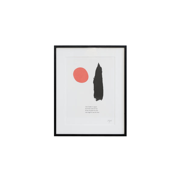 ジョアン・ミロ 「独り語る」 額装アートポスター/Joan Miró “Parler