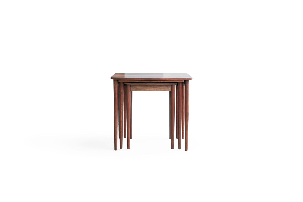 レア　ヴィンテージ孔雀maruniネストテーブル デンマークヴィンテージ ネストテーブル ローズウッド材/Rosewood
