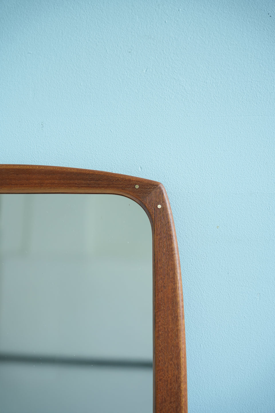 Danish Vintage Wall Mirror Teak Frame/デンマークヴィンテージ 鏡 チーク材 ウォールミラー 北欧インテリア