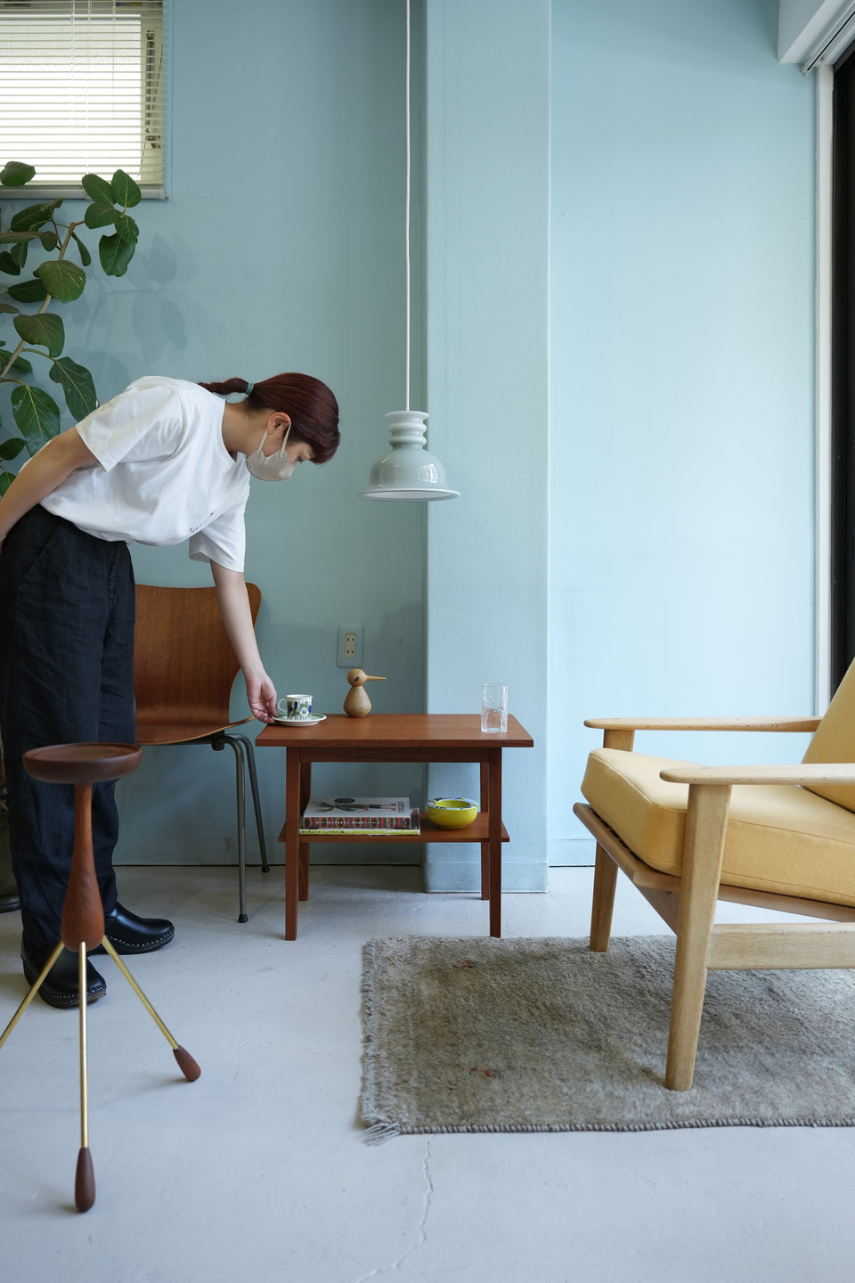 Danish Vintage Side Table with Rack Teakwood/デンマークヴィンテージ サイドテーブル ラック付き チーク材 北欧家具