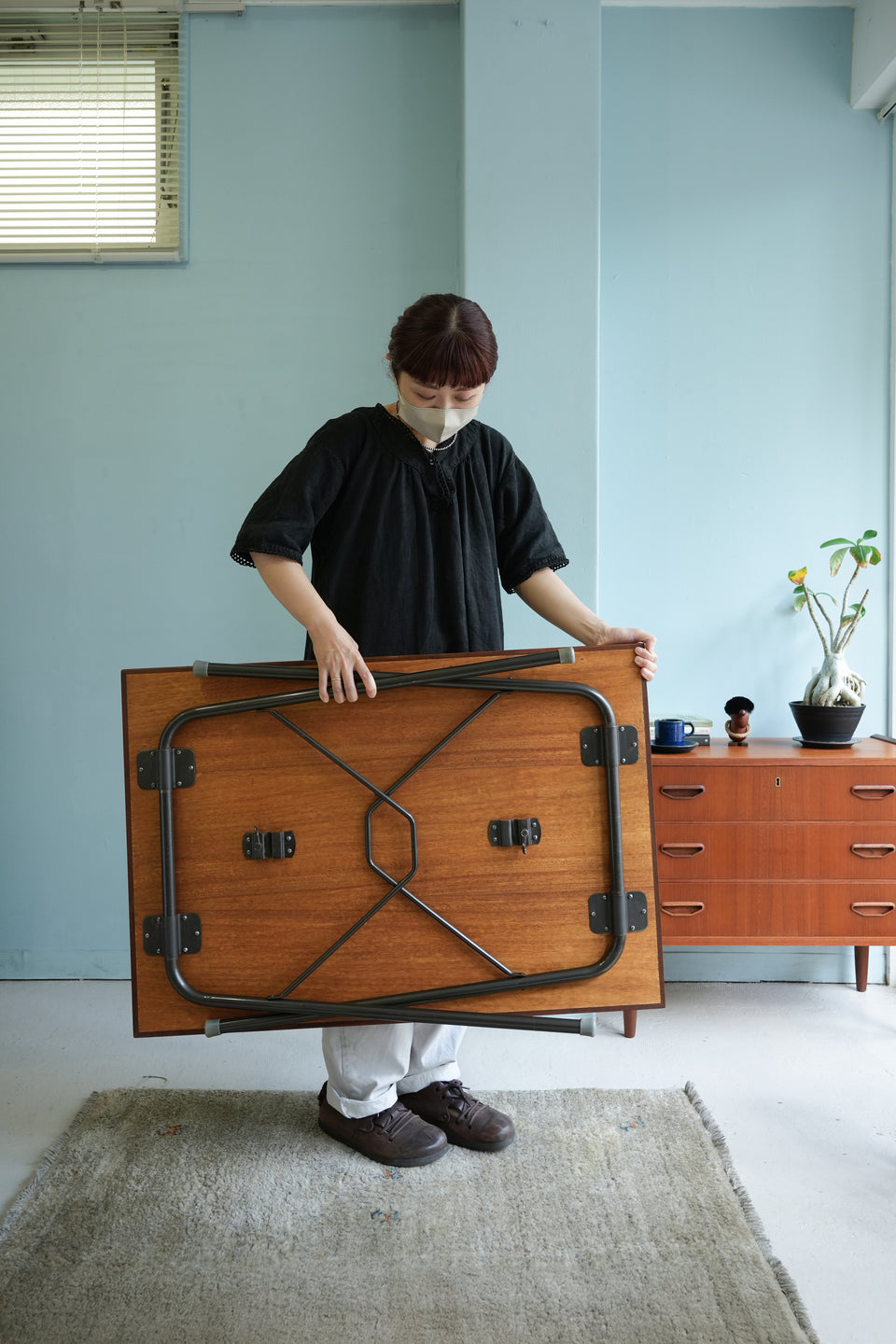 Danish Vintage Teakwood Folding Table/デンマークヴィンテージ 折りたたみテーブル チーク材 北欧家具