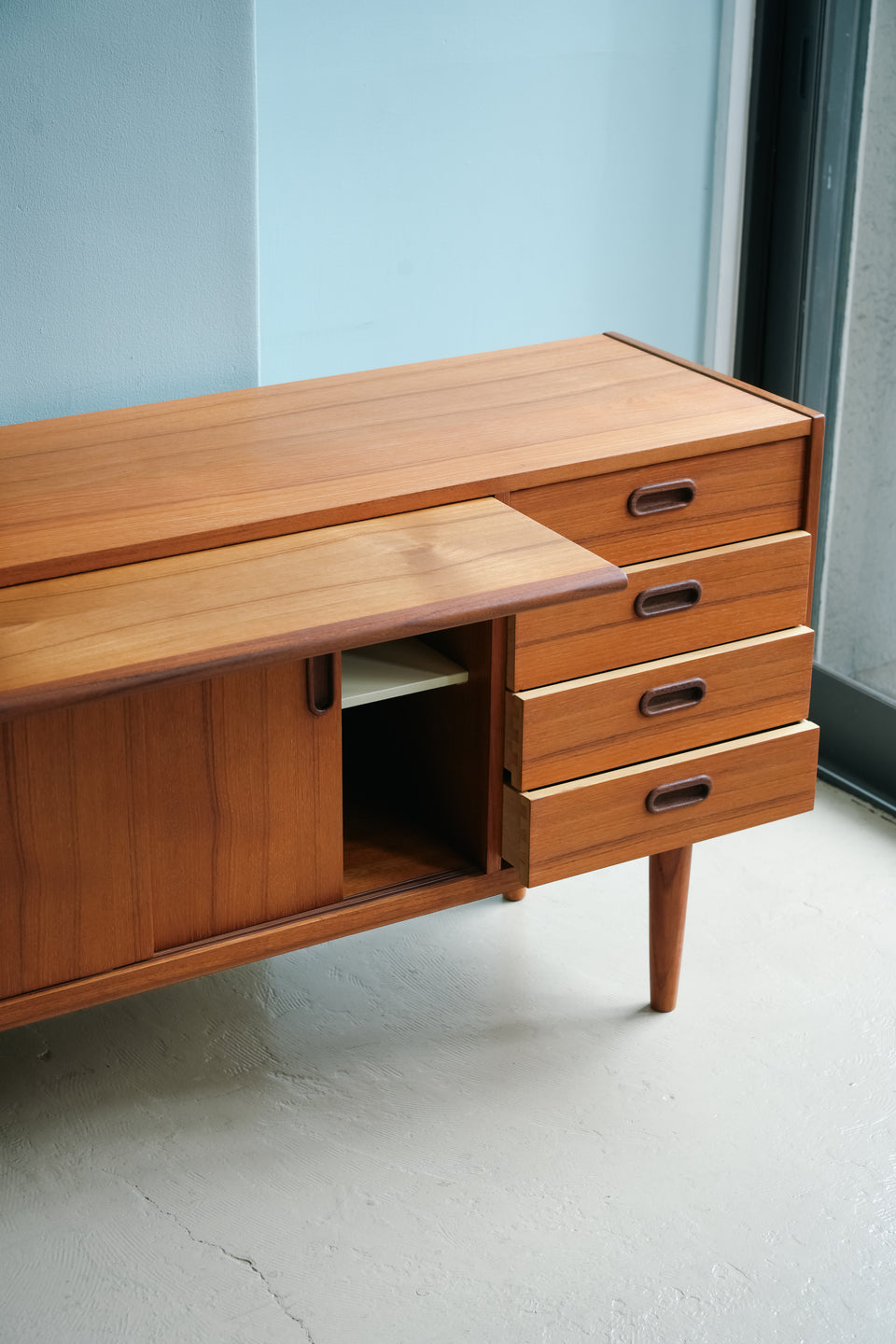Asljunga Mobelfabrik Sideboard Swedish Vintage/スウェーデンヴィンテージ サイドボード チーク材
