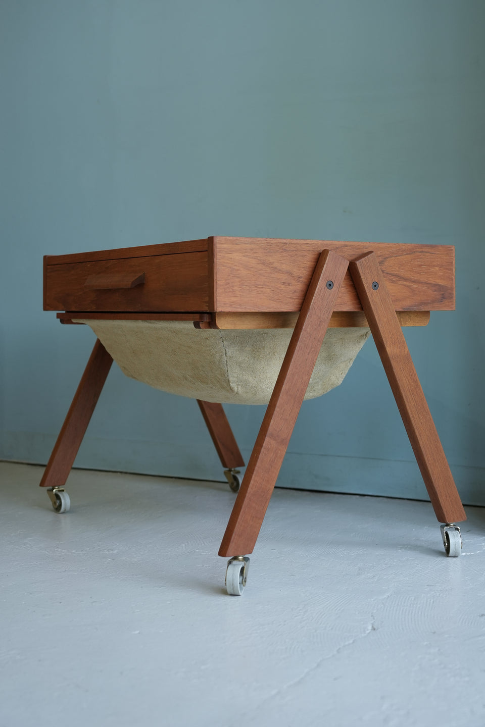 Danish Vintage Sewing Wagon Table/デンマークヴィンテージ ソーイングワゴン サイドテーブル 北欧家具