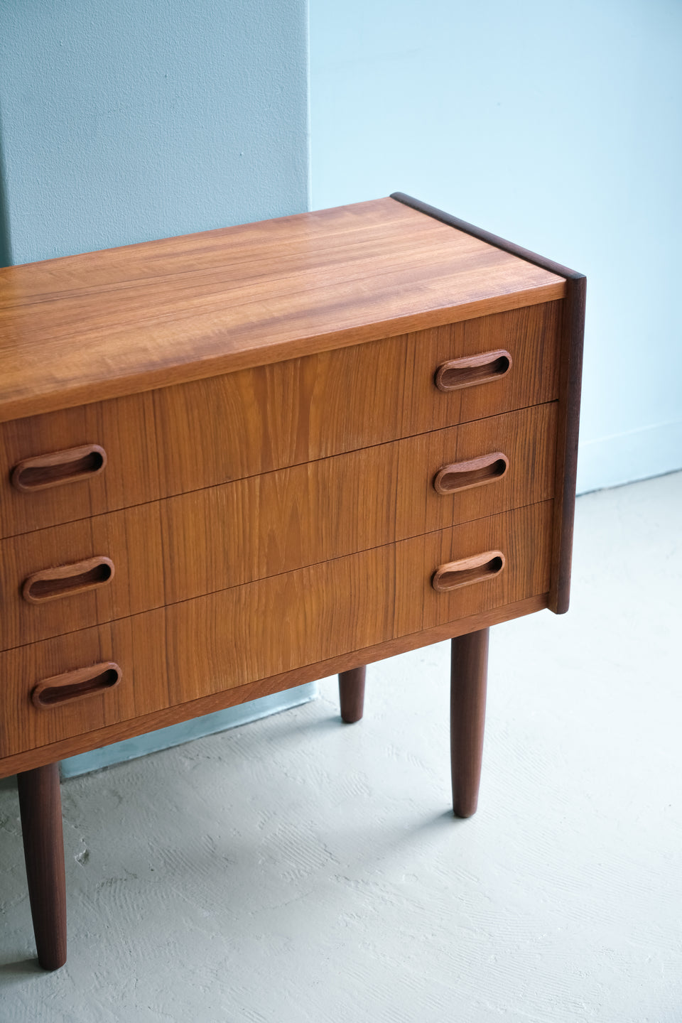 Danish Vintage 3drawer Small Chest Teak/デンマークヴィンテージ スモールチェスト 3段 チーク材