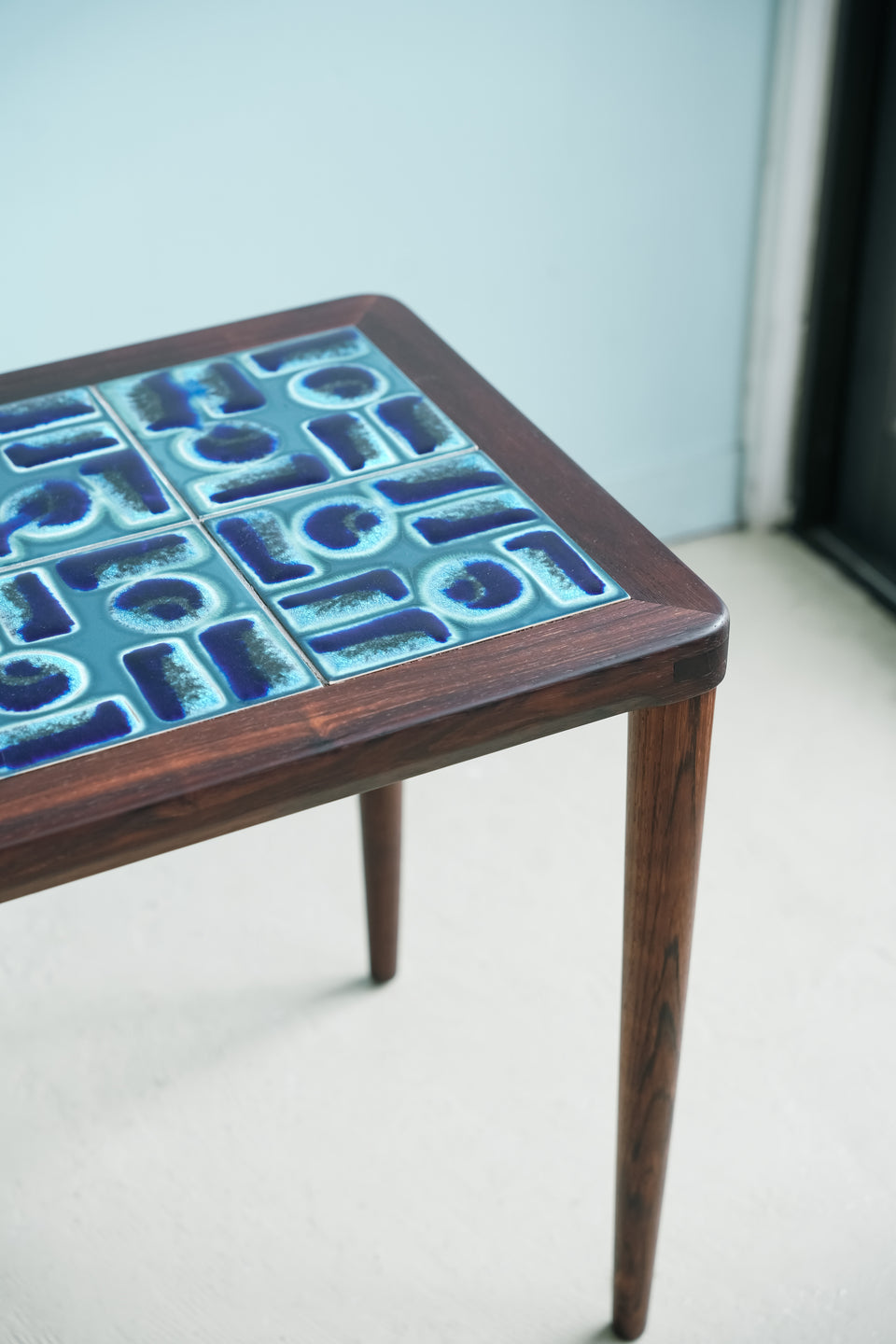 Danish Vintage Rosewood Tile Top Side Table/デンマークヴィンテージ サイドテーブル ローズウッド材 タイルトップ
