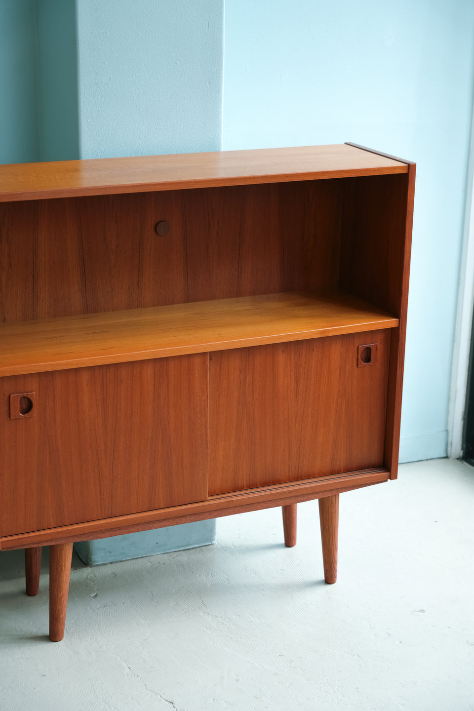 Danish Vintage Teak Bookcase Slide Door/デンマークヴィンテージ ブックケース チーク材
