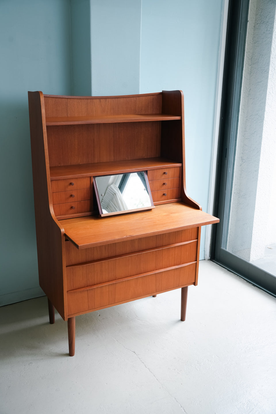 Danish Vintage Writing Bureau Dresser Teak/デンマークヴィンテージ ライティングビューロー ドレッサー チーク材