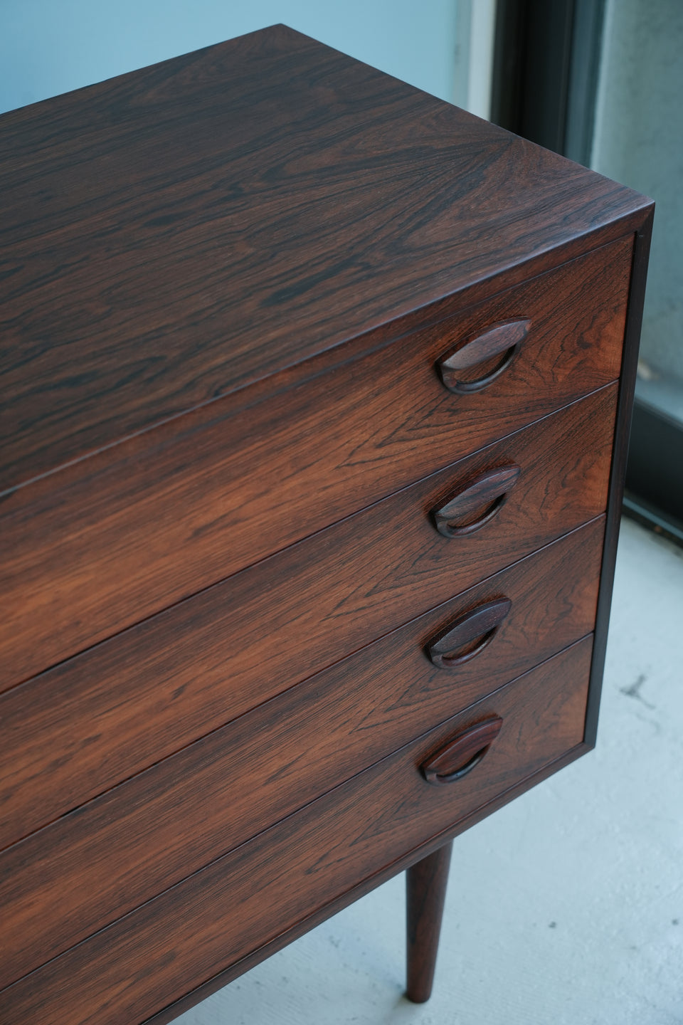 Feldballes Møbelfabrik 4Drawer Chest Kai Kristiansen Rosewood/カイ・クリスチャンセン 4段チェスト ローズウッド デンマークヴィンテージ 北欧家具